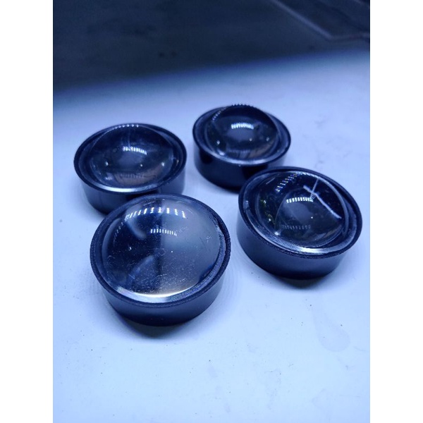 Lensa Plano convex 60° warna hitam lensa LED hpl