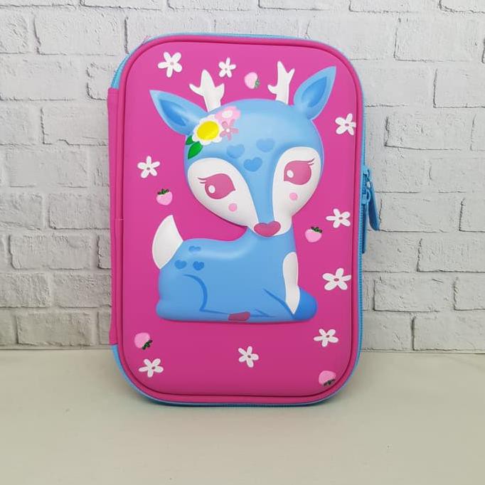 

Promo !!!! Termurah !!! Tempat pensil kotak pensil tempat organiser smiggle model Rusa - Pink
