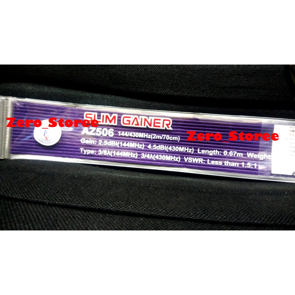 Slim Gainer Antena AZ506 VHF UHF Dual Band DualBand Antena RIG mobil HT antenna AZ 506 Bkn diamond az505 az505n 506