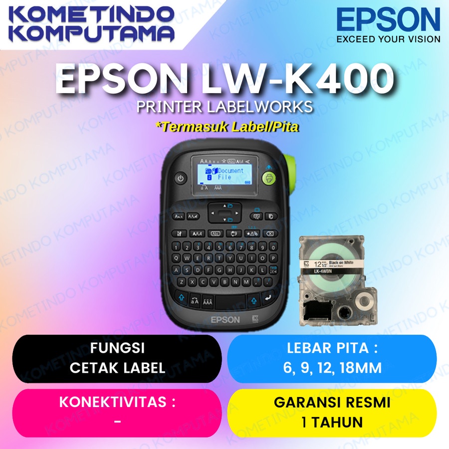 LabelWorks LW-K400 Printer Epson Label Printer