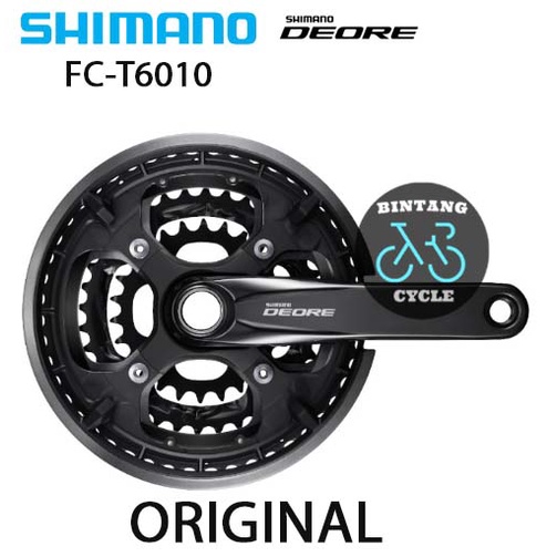 Crank shimano DEORE Triple 48T 36t 26t arm170mm Bukan Acera Altus alivio