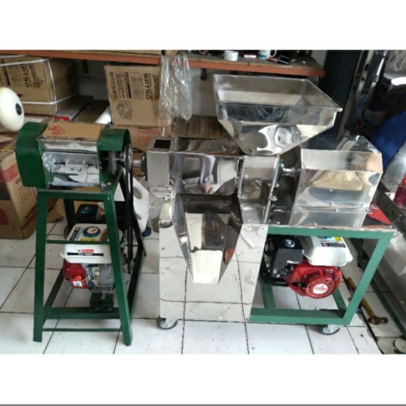 Paket Mesin Parut Kelapa + Mesin Peras Santan Stainless 22