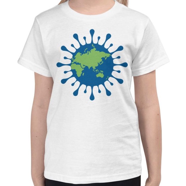 Kaos Anak Protect From Covid 19 Kids Jersey Short Sleeve T-Shirt