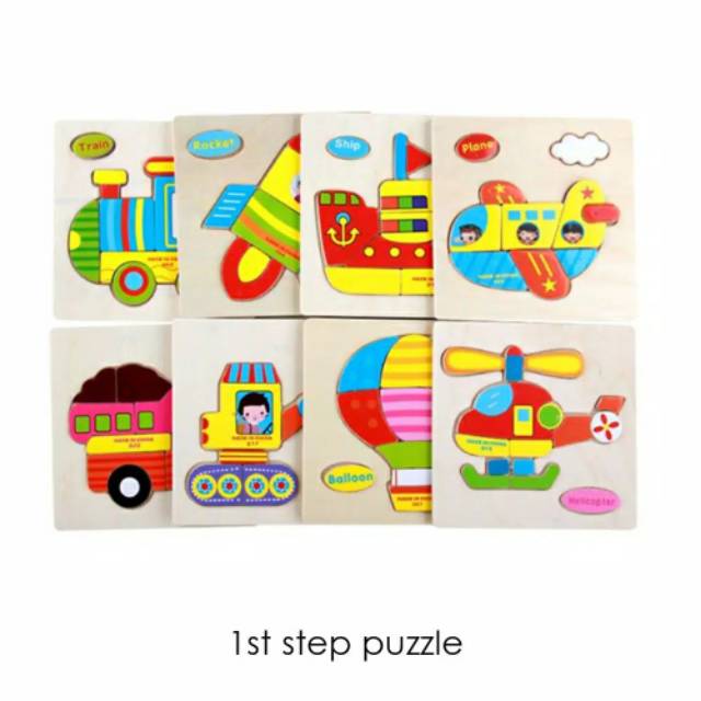 PROMO Mainan anak balita wooden puzzle kayu susun gambar Makassar