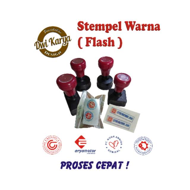 

STEMPEL FLASH ( WARNA )