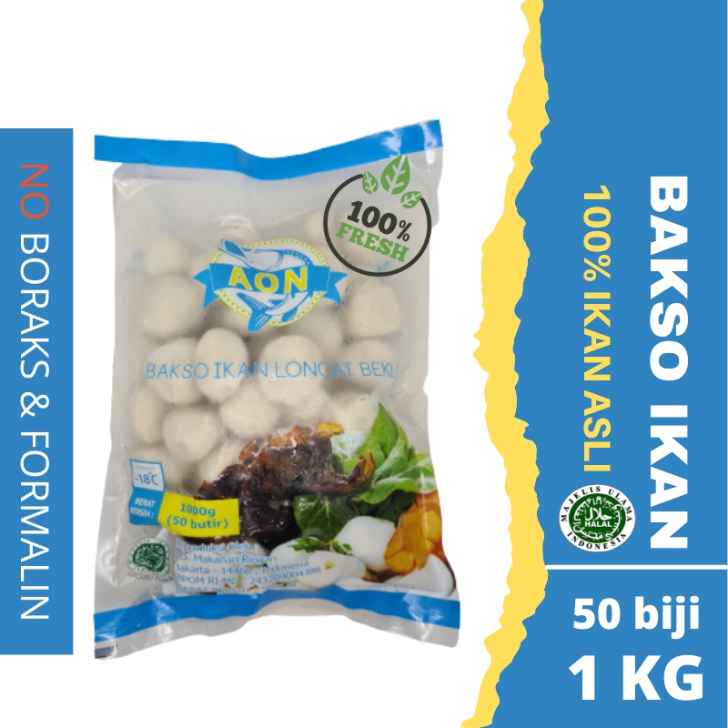 Bakso Ikan / Fish  meatball  / Bakso Ikan segar / Bakso Ikan Premium - 1 kg - AON