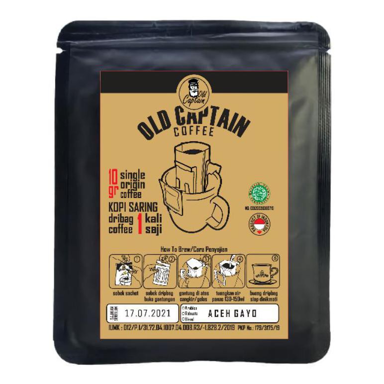 

DRIP BAG COFFEE OLD CAPTAIN isi 10GR