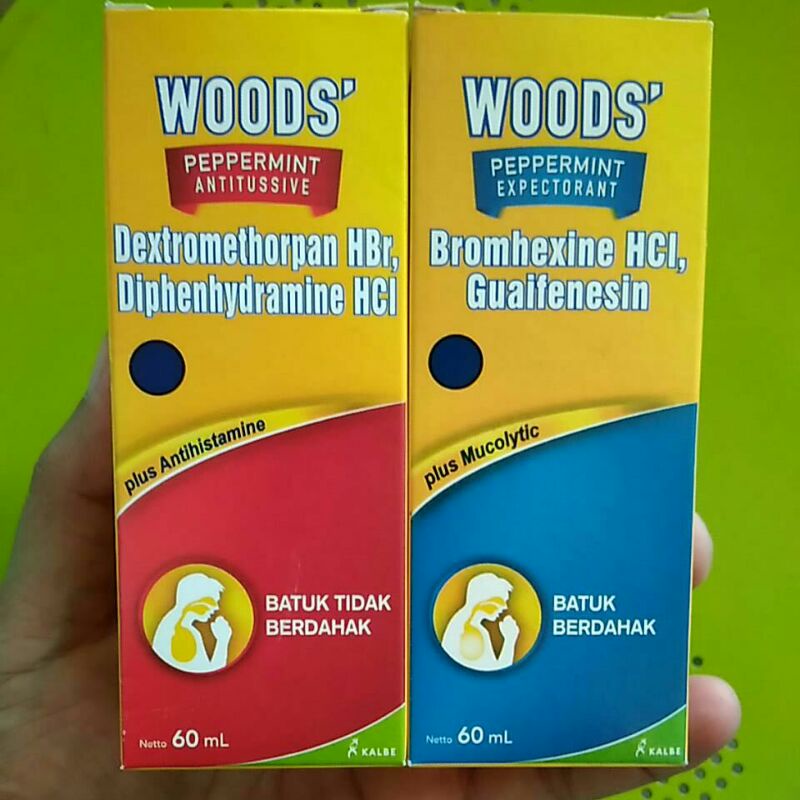 WOODS' Sirup 60 ml (Obat Batuk Berdahak, Kering, Alergi)