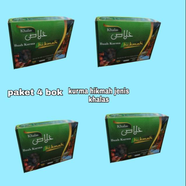

Kurma Hikmah kholas 4 pcs