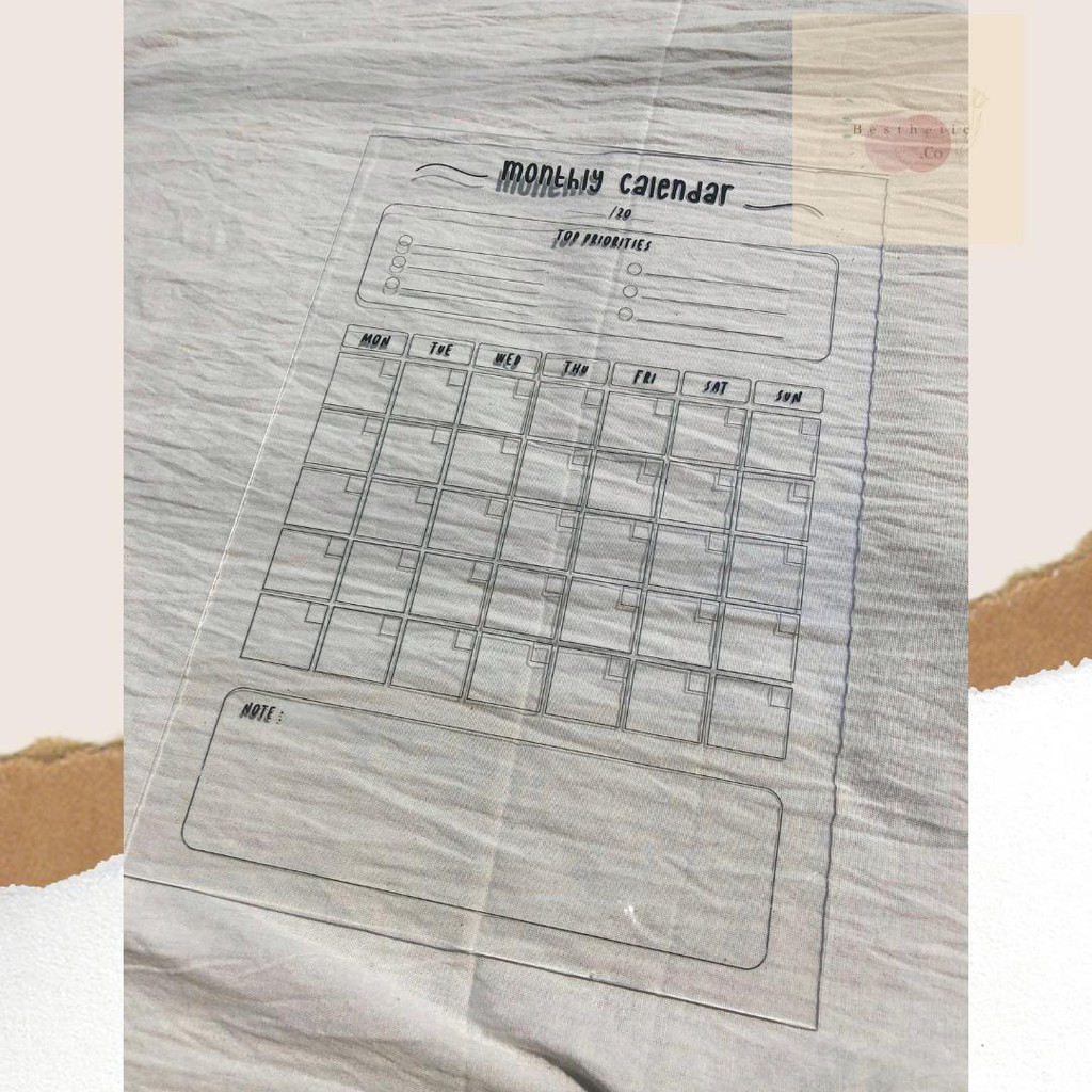 

Monthly Calendar