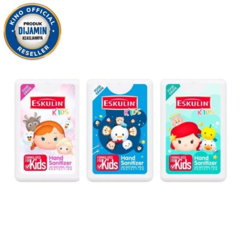 Eskulin Kids Hand Sanitizer Tsum Tsum 18ml (1 pcs) GAMBAR TIDAK BISA DIPILIH, MENGIKUTI STOCK DI GUD