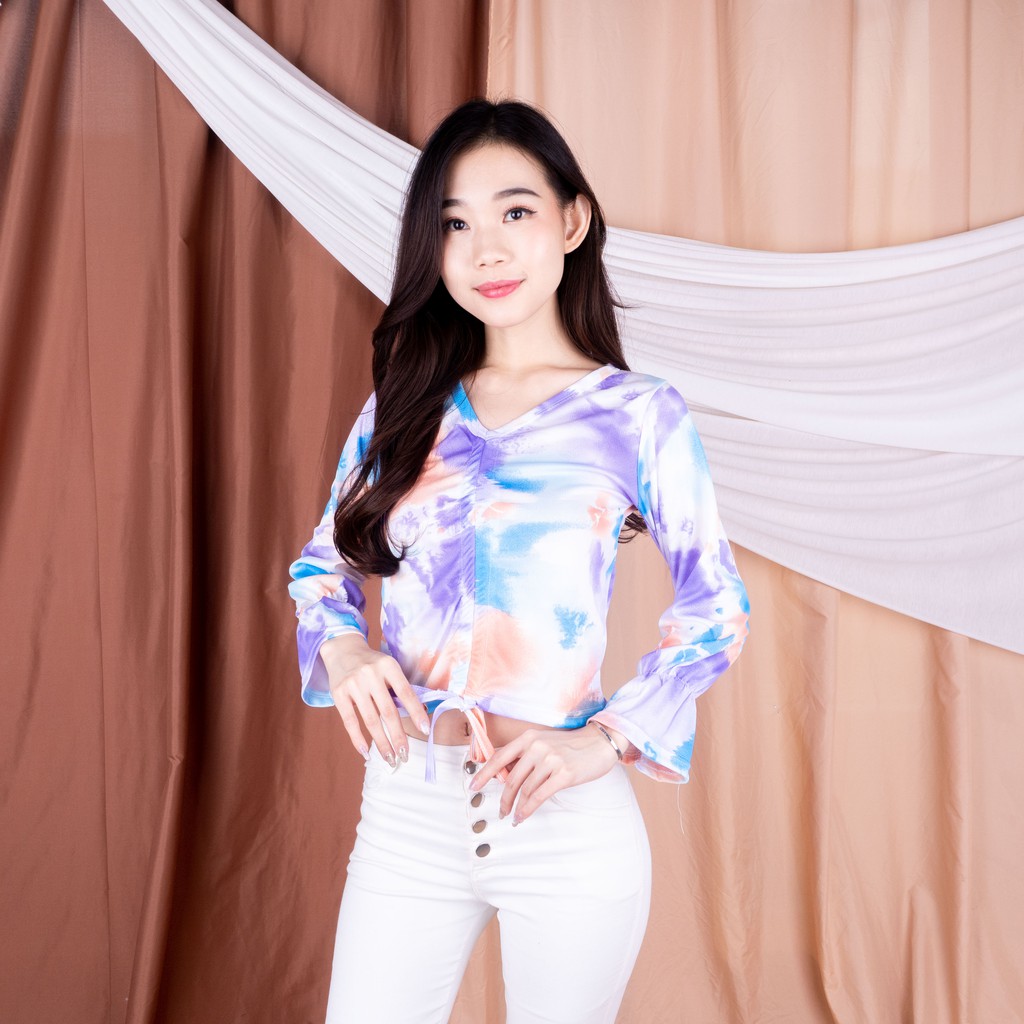 VS - AVERY CROP TOP TIE DYE - ATASAN BLOUSE  WANITA BALI