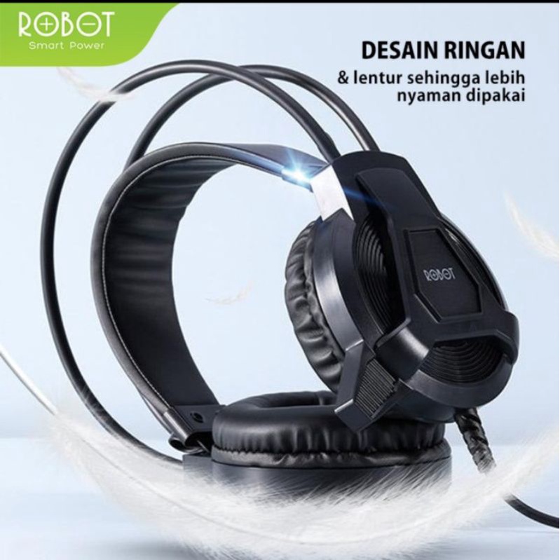 Headset Earphone Game ROBOT RH-P10 Original Garansi Resmi