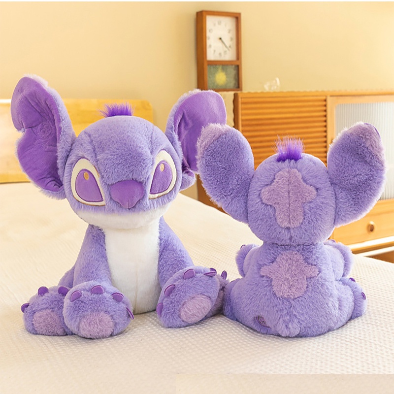 Mainan Boneka Stitch Ungu Macaron 25 / 30cm Bahan Plush Untuk Hadiah Ulang Tahun / Natal / Valentine