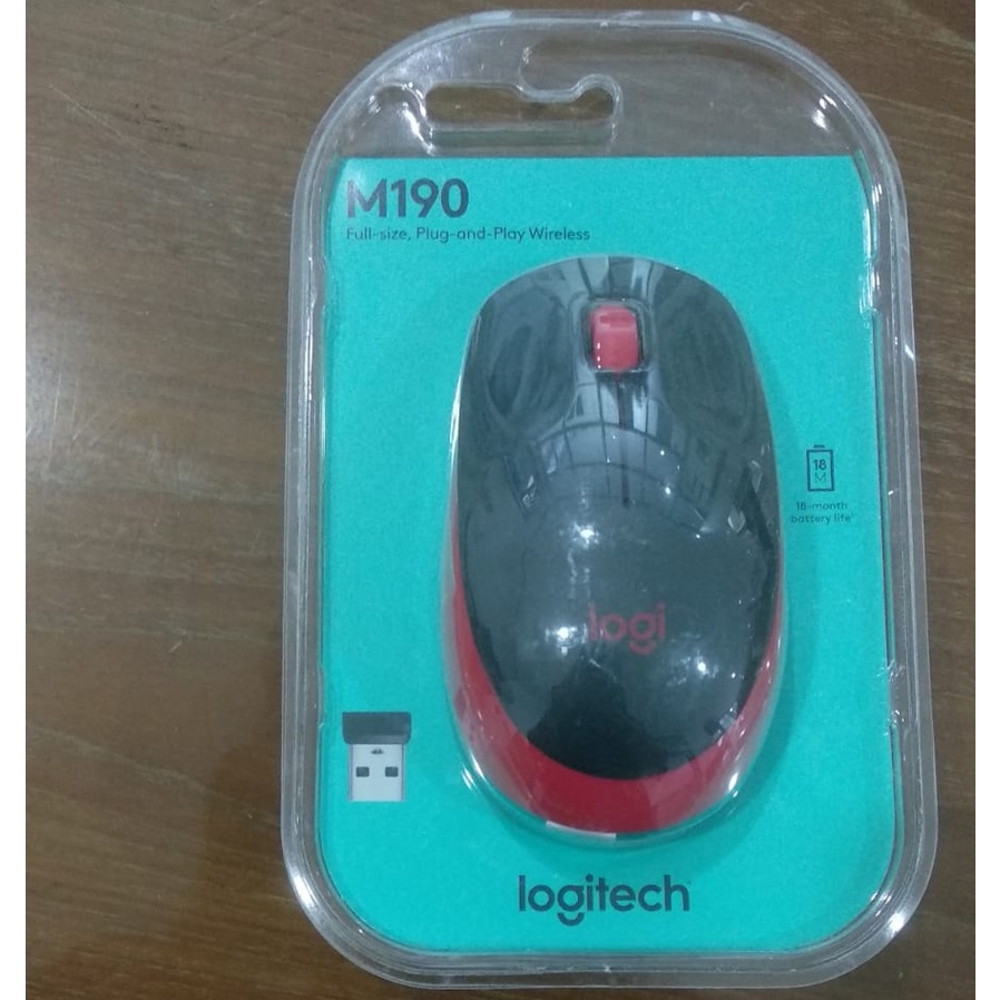 Logitech M190 Wireless Mouse Tanpa Kabel Original