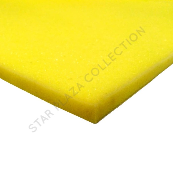 Busa Lembaran 100x60x1 cm Royal Foam D.26 (Density 26) Kuning Yellow ~ ysc328
