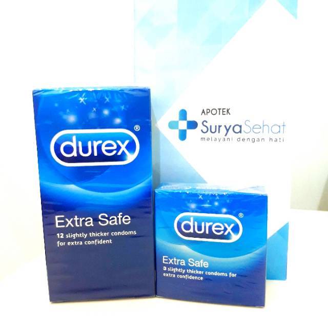 Durex Extra Safe 3s/12s - Kondom Durex Extra Safe- Apotek Surya Sehat