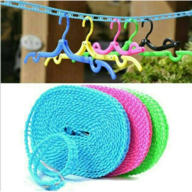 tali jemuran praktis 5 meter clothes line laundry