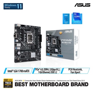 ASUS PRIME H610M-D D4-CSM | Motherboard Intel Gen 12 LGA1700 DDR4 H610