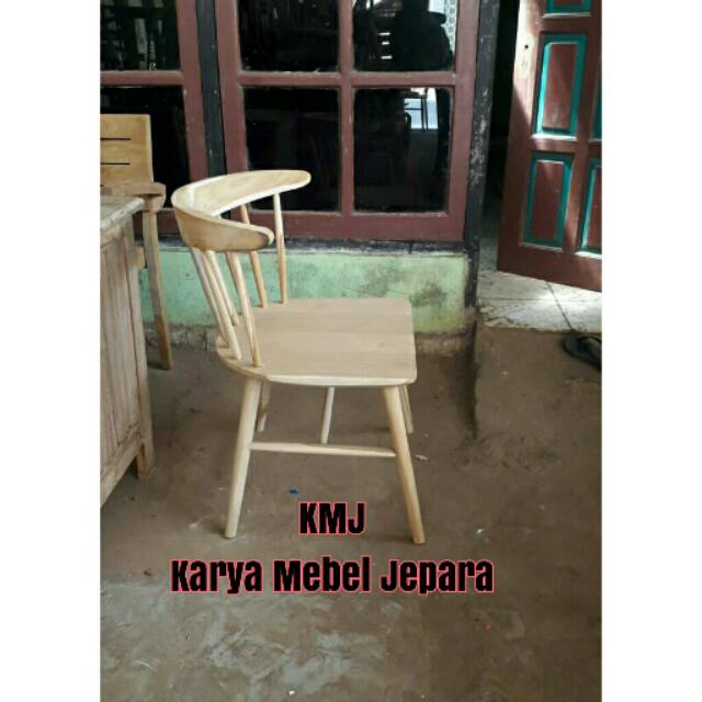 [KURSI CAFE] BULAN SABIT JATI COCOK UNTUK bar hotel teras minimalis simpel jepara