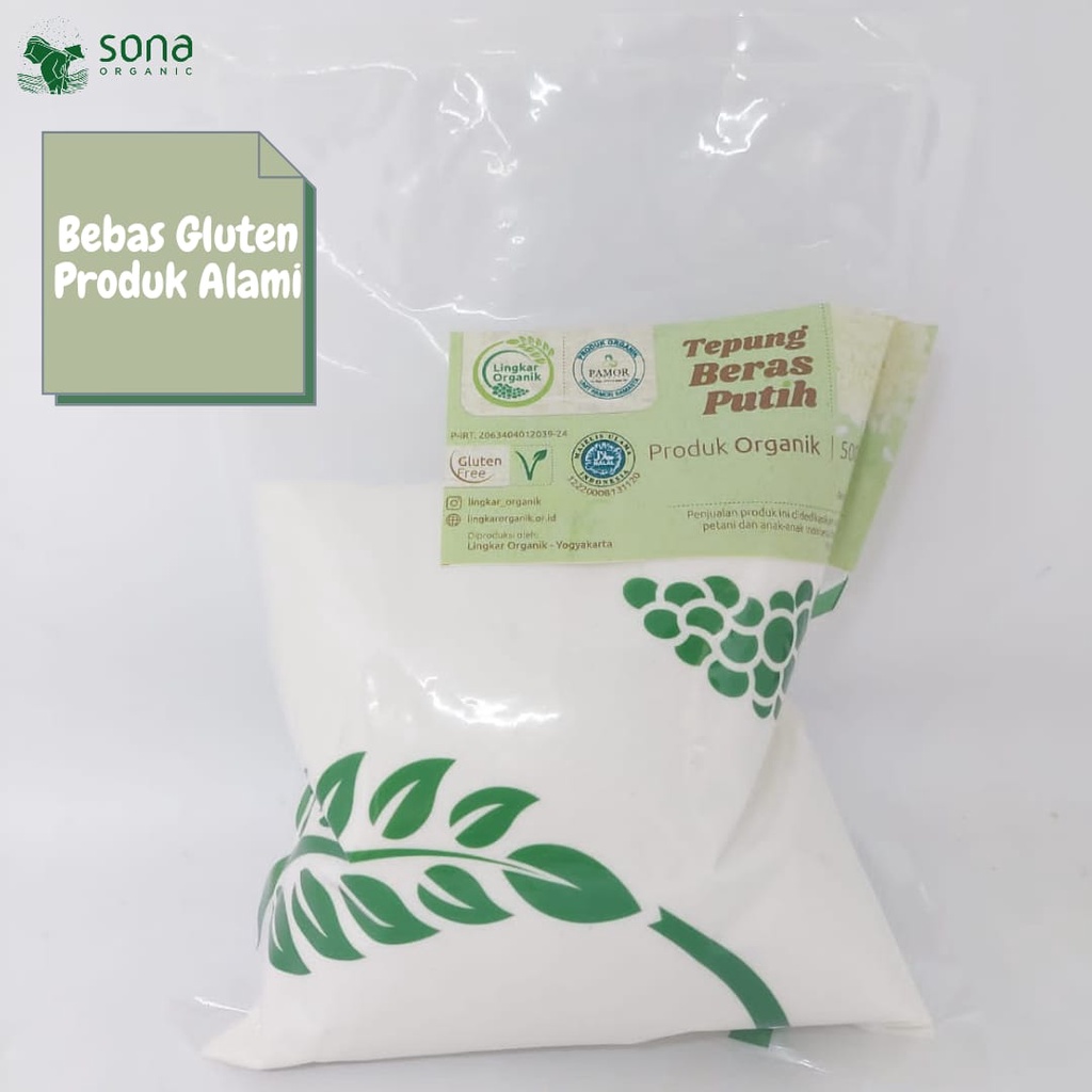 

Tepung Beras Putih 500gr - Lingkar Organik - Bebas Gluten