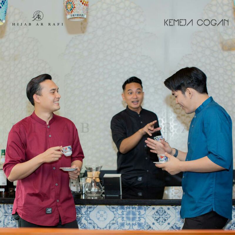 KEMEJA COGAN ARRAFI || KEMEJA COGAN KATUN TWILL ARRAFI BAJU KOKO