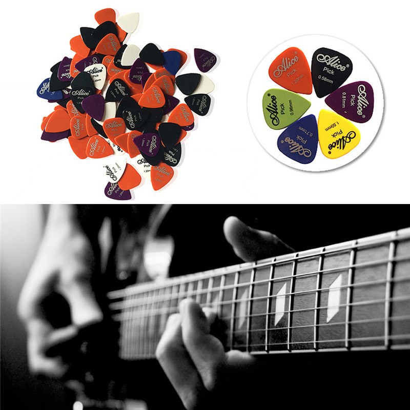 Alice Pick Gitar Akustik Isi 50 Pcs Mix Plus Box Penyimpanan