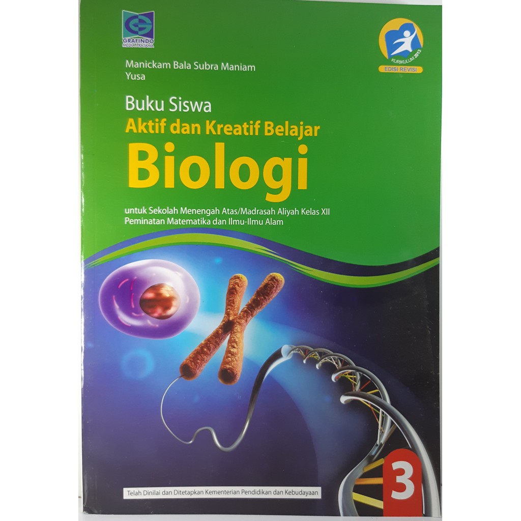 Buku Biologi Kelas 12, Penerbit Grafindo Media Pratama