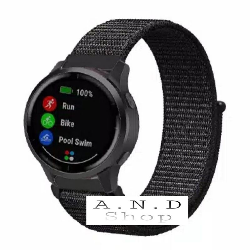 GARMIN VIVOACTIVE 4 VIVO ACTIVE 4 STRAP NILON NYLON WATCH BAND TALI JAM TANGAN SMARTWATCH