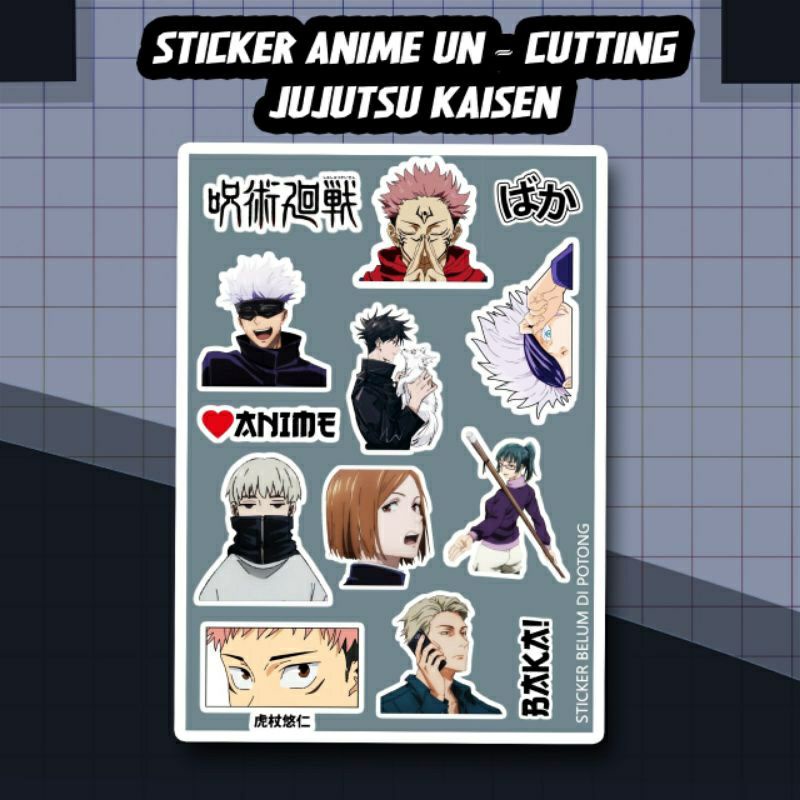 STICKER ANIME // STIKER ANIME UNCUTTING // STICKER TOKYO REVENGERS NARUTO HAIKYUU ATTACK ON TITAN KIMETSU NO YAIBA JUJUTSU KAISEN HXH ONE PIECE-JJK