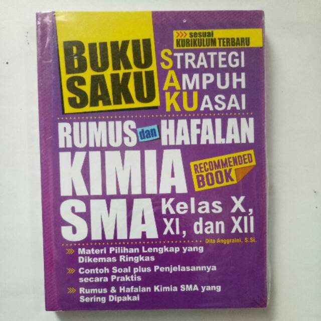 Buku Saku Rumus Dan Hafalan Kimia Sma