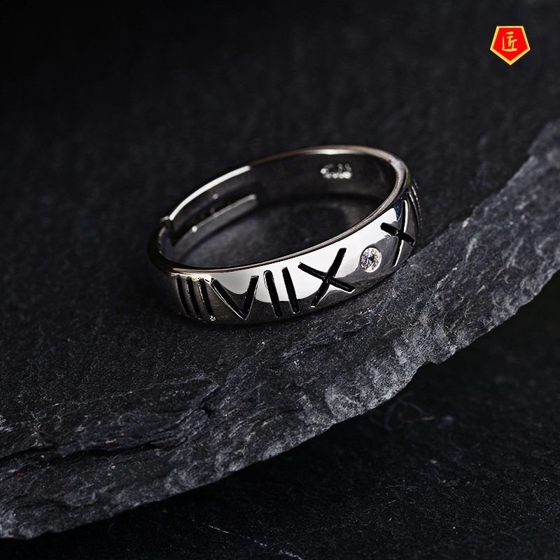 [Ready Stock]S925 Silver Creative Simple Opening Ring