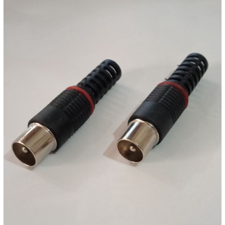 JEK KONEKTOR TV ANTENA - JACK ANTENA TV MALE PLASTIK