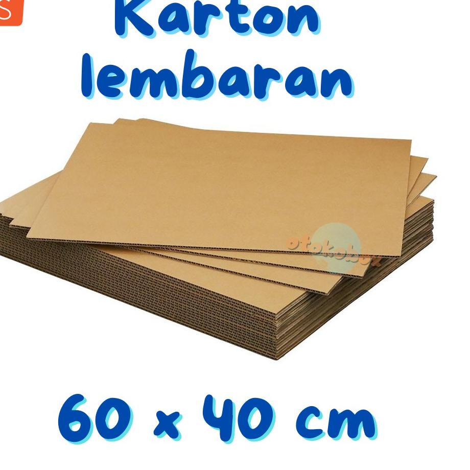 

[PRODUK Z60MY] 10pcs Dus Cardboard [60x40] / Kardus Lembaran Polos ILE