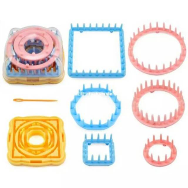 Knitting loom set/alat bantu rajut set/ flower maker set