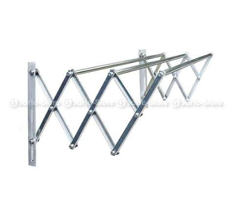 Jemuran Dinding Drying Laundry Stainless Anti Karat Jemuran Lipat Gantung 3 Galang Single 0.8m 80cm