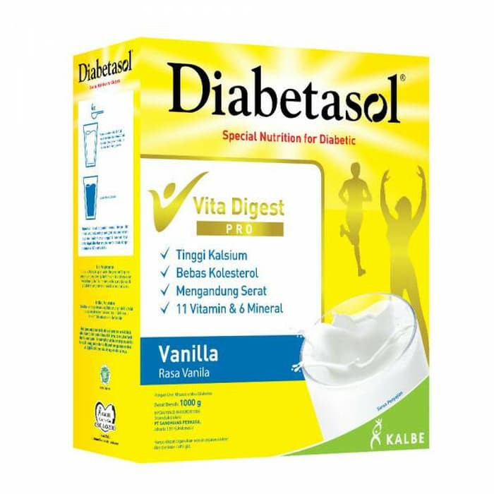 Diabetasol Vanilla/Coklat 1000gr/1kg Jumbo