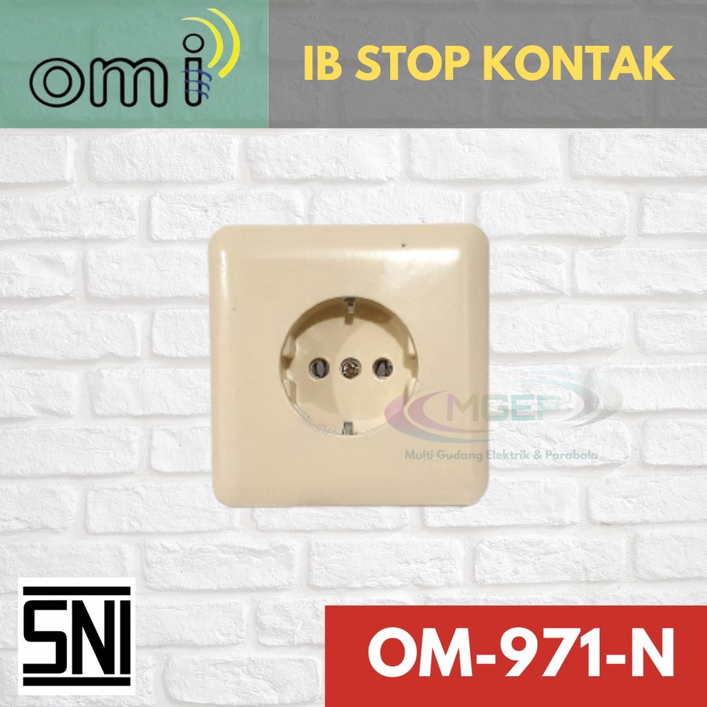 OMI Stop Kontak Inbow Tanam IB Original SNI Super Murah OM 971N