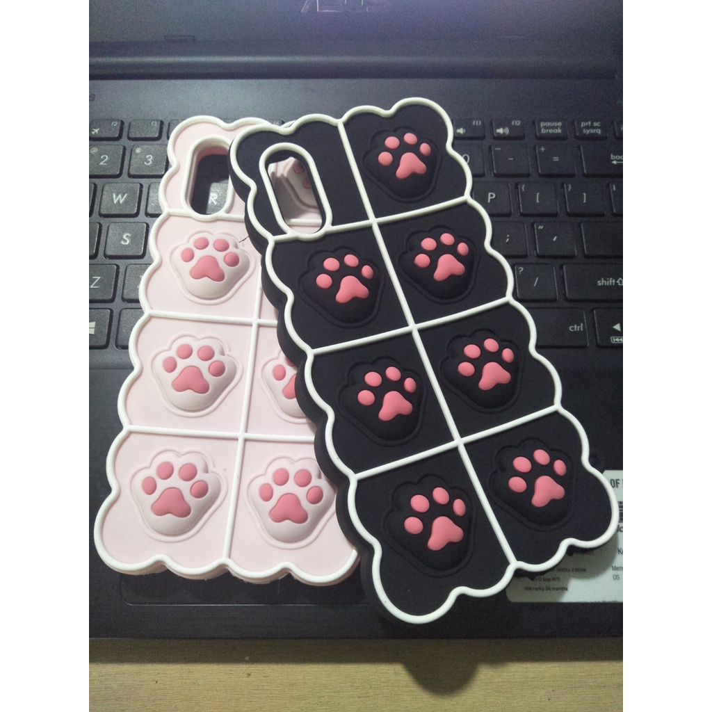 Case paw pop it Samsung A02 silikon push bubble fidget case stress reliever