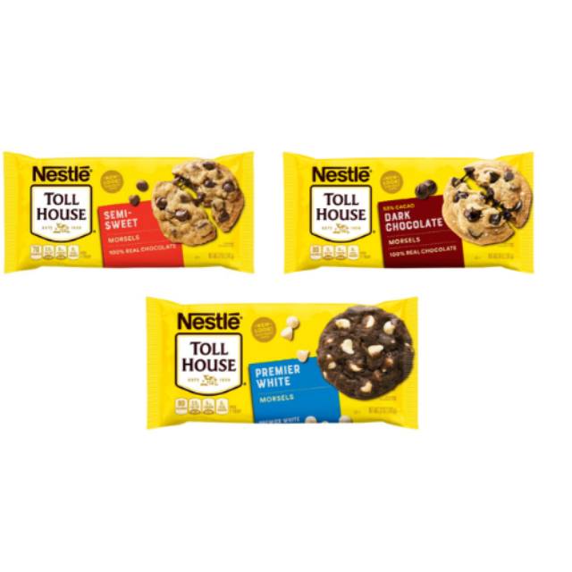 

Nestle Toll House Semi Sweet / 55% Dark Morsels Baking Chocolate Cokelat Coklat Biji Butir