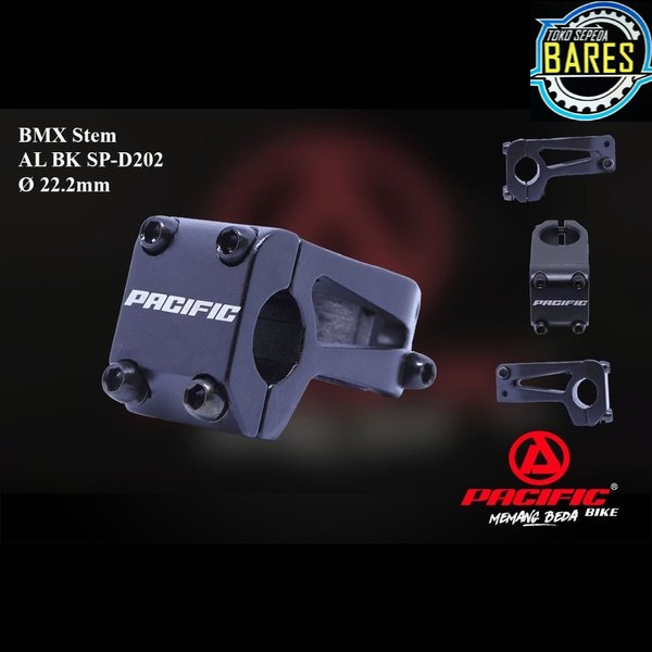 Stem Sepeda BMX Pacific SP-D202 AL BK Oversize
