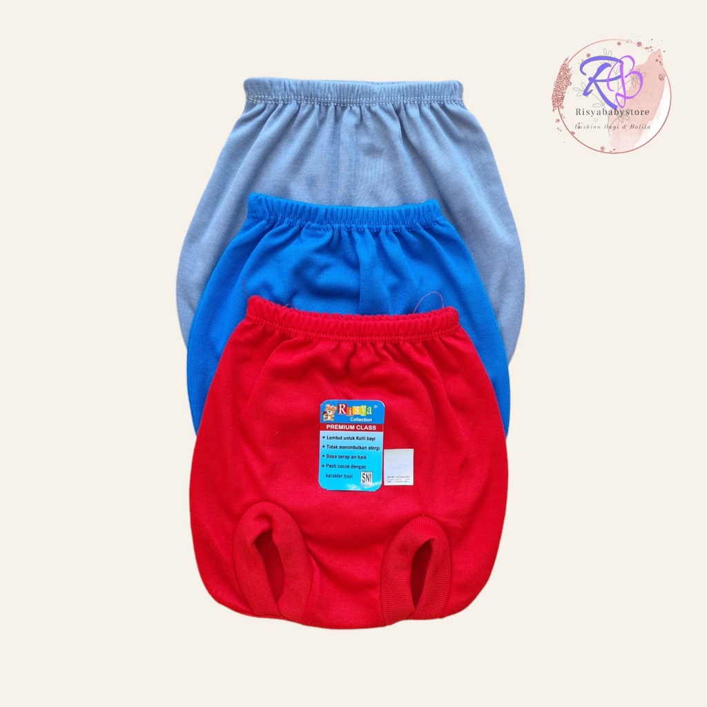 1/2 lusin (6pcs) Celana pop bayi 0-6 bulan / 3 pcs celana polos bayi newborn