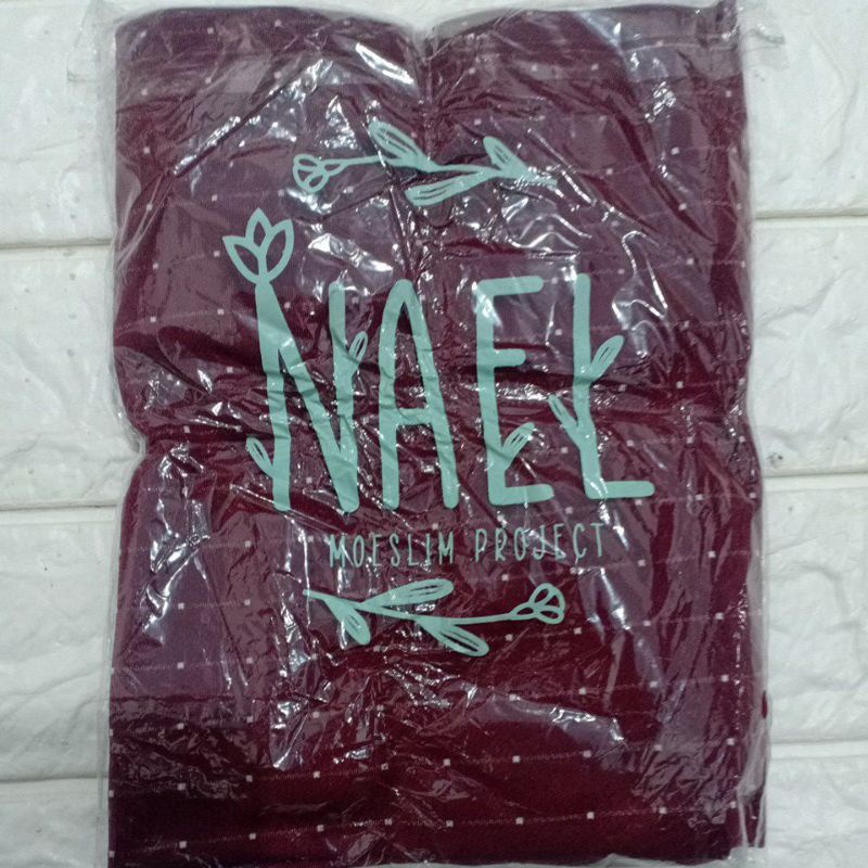 JILBAB INSTAN PAD AYRIN ALLINE OVAL POLOS-Marun