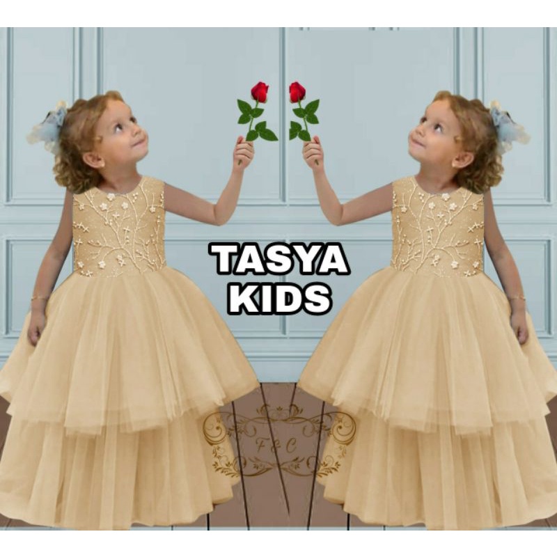DRESS TASYA KID FASHION PAKAIAN ANAK PEREMPUAN FEHM