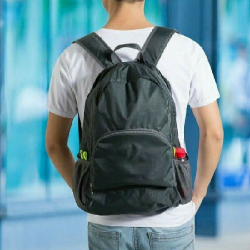 Tas Ransel Lipat tas Lipet Backpack Serbaguna sekolah travel