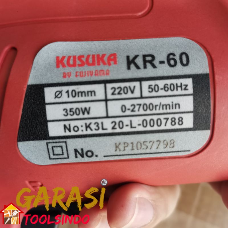 mesin bor 10 mm KUSUKA KR 60 BY FUJIYAMA bor listrik bor besi bor kayu bor tangan 10mm