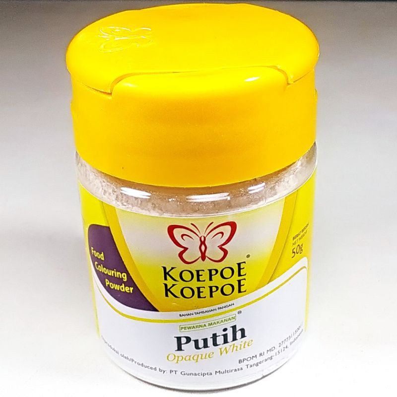 

Pewarna Makanan Putih Koepoe Koepoe Opaque White 50gr