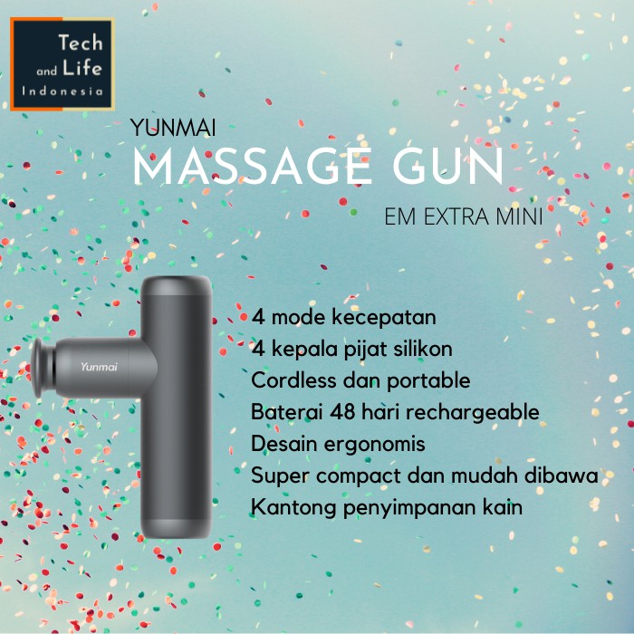 Yunmai Massage Gun EM Alat Pijat Elektrik Mini Fascia