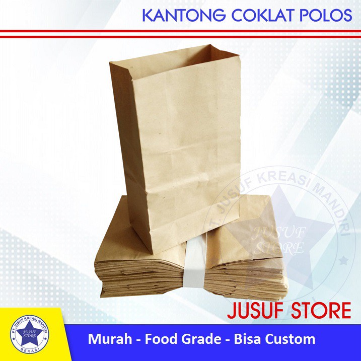

RB PAPERBAG COKLAT SAMSON POLOS ISI 100PCS