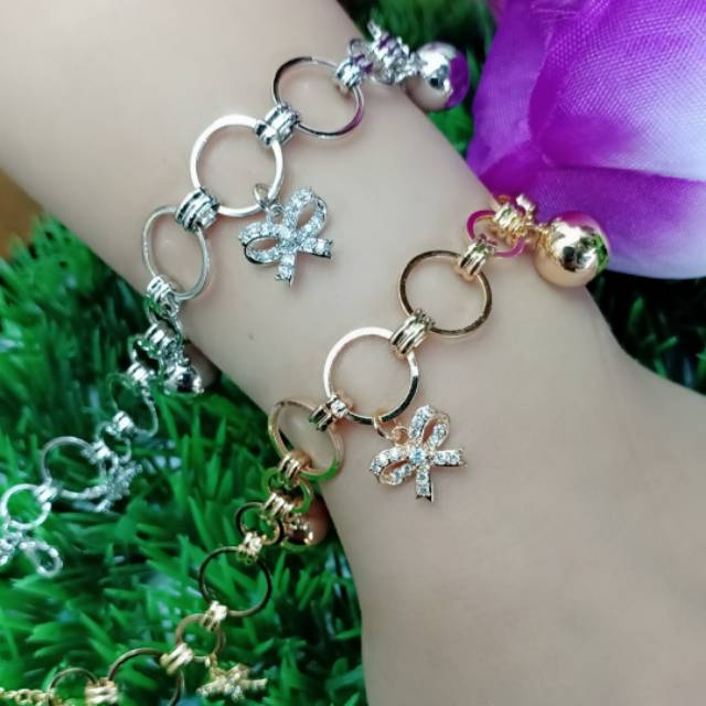 Gelang Pita Lapis Emas